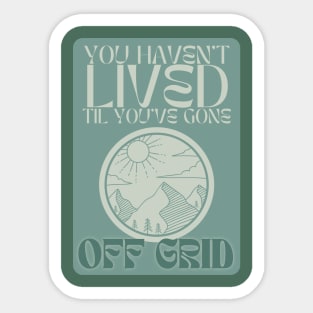 Off Grid Living Sticker